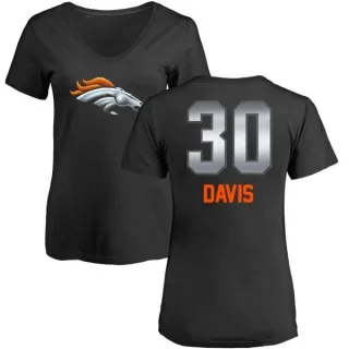 Terrell Davis Women's Denver Broncos Midnight Mascot T-Shirt - Black