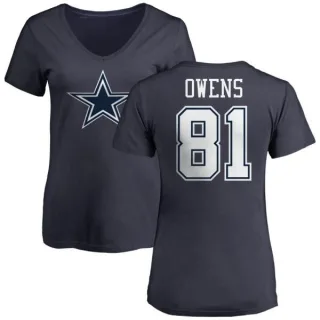 Terrell Owens Women's Dallas Cowboys Name & Number T-Shirt - Navy