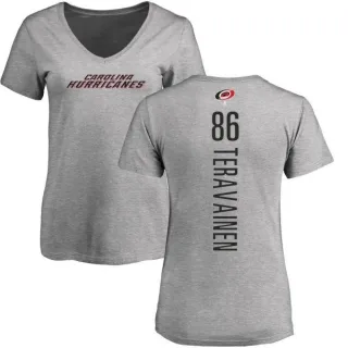 Teuvo Teravainen Women's Carolina Hurricanes Backer T-Shirt - Ash