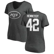 Thomas Hennessy Women's New York Jets One Color T-Shirt - Ash