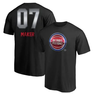 Thon Maker Detroit Pistons Black Midnight Mascot T-Shirt