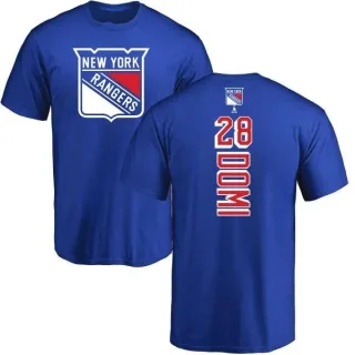 Tie Domi New York Rangers Backer T-Shirt - Royal