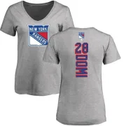 Tie Domi Women's New York Rangers Backer T-Shirt - Ash