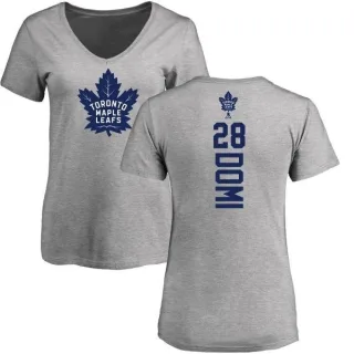 Tie Domi Women's Toronto Maple Leafs Backer T-Shirt - Ash