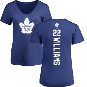 Tiger Williams Women's Toronto Maple Leafs Backer T-Shirt - Blue