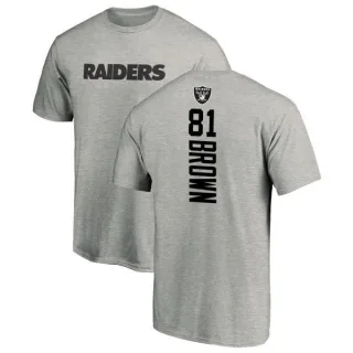 Tim Brown Oakland Raiders Backer T-Shirt - Ash