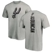 Tim Duncan San Antonio Spurs Ash Backer T-Shirt