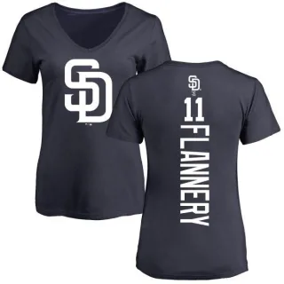 Tim Flannery Women's San Diego Padres Backer Slim Fit T-Shirt - Navy