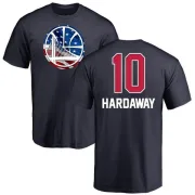 Tim Hardaway Golden State Warriors Navy Name and Number Banner Wave T-Shirt