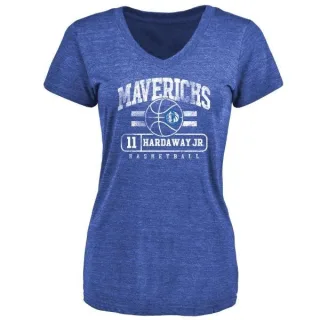 Tim Hardaway Jr. Women's Dallas Mavericks Royal Baseline Tri-Blend T-Shirt