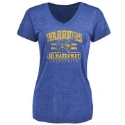 Tim Hardaway Women's Golden State Warriors Royal Baseline Tri-Blend T-Shirt