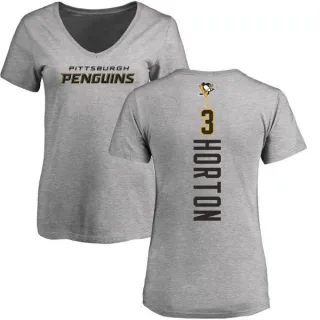 Tim Horton Women's Pittsburgh Penguins Backer T-Shirt - Ash