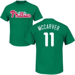 Tim McCarver Philadelphia Phillies St. Patrick's Day Name & Number T-Shirt - Green