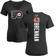 T.J. Brennan Women's Philadelphia Flyers Backer T-Shirt - Black