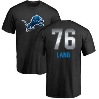 T.J. Lang Detroit Lions Midnight Mascot T-Shirt - Black