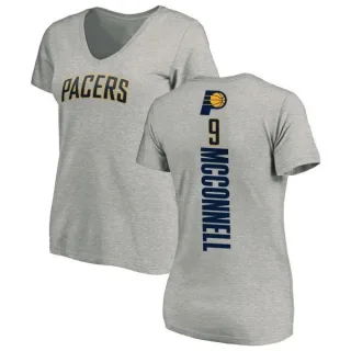 T.J. McConnell Women's Indiana Pacers Ash Backer T-Shirt