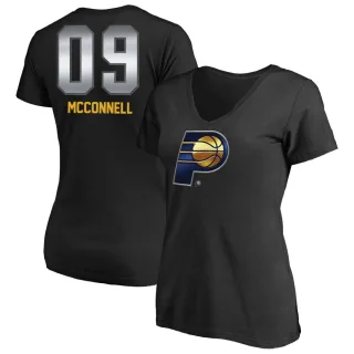 T.J. McConnell Women's Indiana Pacers Black Midnight Mascot T-Shirt