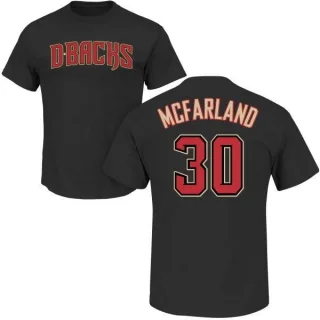 T.J. McFarland Arizona Diamondbacks Name & Number T-Shirt - Black
