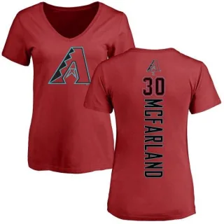 T.J. McFarland Women's Arizona Diamondbacks Backer Slim Fit T-Shirt - Red