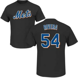 T.J. Rivera New York Mets Name & Number T-Shirt - Black