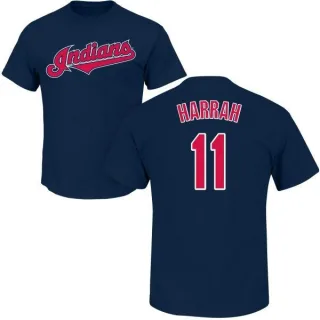 Toby Harrah Cleveland Indians Name & Number T-Shirt - Navy