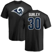 Todd Gurley Los Angeles Rams Name & Number Logo T-Shirt - Black