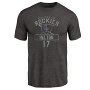 Todd Helton Colorado Rockies Base Runner Tri-Blend T-Shirt - Black