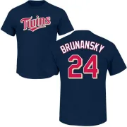 Tom Brunansky Minnesota Twins Name & Number T-Shirt - Navy