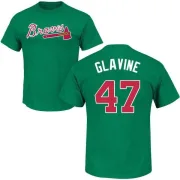 Tom Glavine Atlanta Braves St. Patrick's Day Name & Number T-Shirt - Green