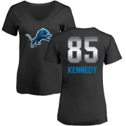 Tom Kennedy Women's Detroit Lions Midnight Mascot T-Shirt - Black