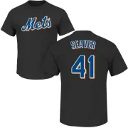 Tom Seaver New York Mets Name & Number T-Shirt - Black