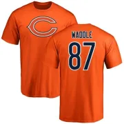 Tom Waddle Chicago Bears Name & Number Logo T-Shirt - Orange