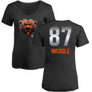 Tom Waddle Women's Chicago Bears Midnight Mascot T-Shirt - Black