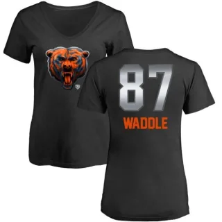 Tom Waddle Women's Chicago Bears Midnight Mascot T-Shirt - Black