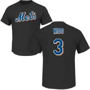 Tomas Nido New York Mets Name & Number T-Shirt - Black