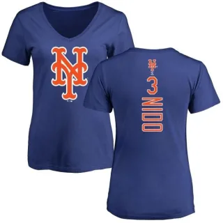 Tomas Nido Women's New York Mets Backer Slim Fit T-Shirt - Royal