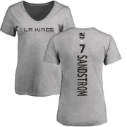 Tomas Sandstrom Women's Los Angeles Kings Backer T-Shirt - Ash