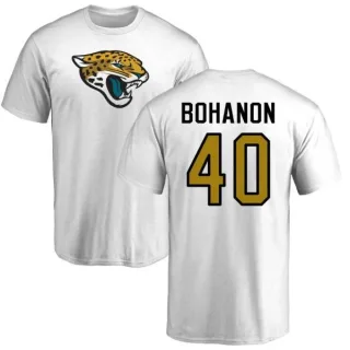 Tommy Bohanon Jacksonville Jaguars Name & Number Logo T-Shirt - White