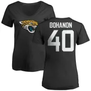 Tommy Bohanon Women's Jacksonville Jaguars Name & Number Logo Slim Fit T-Shirt - Black