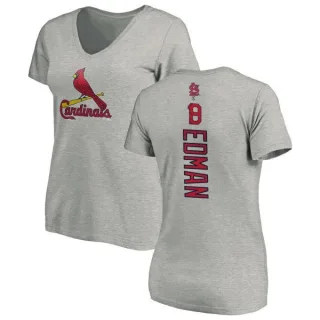 Tommy Edman Women's St. Louis Cardinals Backer Slim Fit T-Shirt - Ash