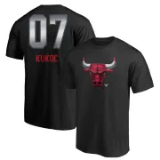 Toni Kukoc Chicago Bulls Black Midnight Mascot T-Shirt