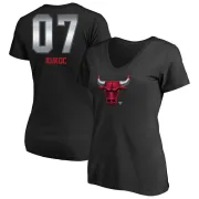 Toni Kukoc Women's Chicago Bulls Black Midnight Mascot T-Shirt