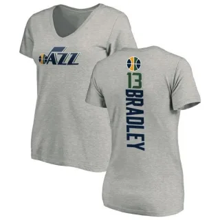 Tony Bradley Women's Utah Jazz Ash Backer T-Shirt