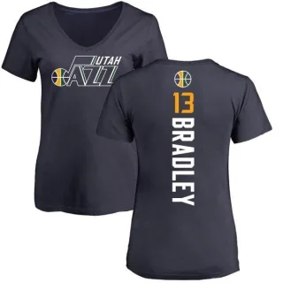 Tony Bradley Women's Utah Jazz Navy Backer T-Shirt