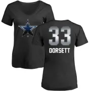 Tony Dorsett Women's Dallas Cowboys Midnight Mascot T-Shirt - Black