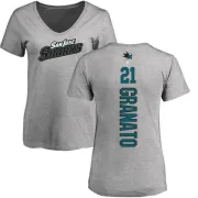 Tony Granato Women's San Jose Sharks Backer T-Shirt - Ash