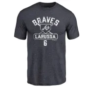 Tony Larussa Atlanta Braves Base Runner Tri-Blend T-Shirt - Navy