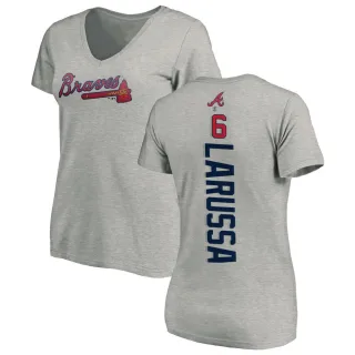 Tony Larussa Women's Atlanta Braves Backer Slim Fit T-Shirt - Ash