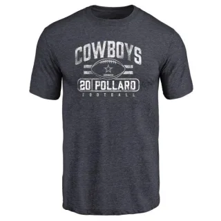 Tony Pollard Dallas Cowboys Flanker Tri-Blend T-Shirt - Navy