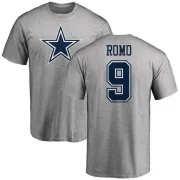 Tony Romo Dallas Cowboys Name & Number Logo T-Shirt - Ash